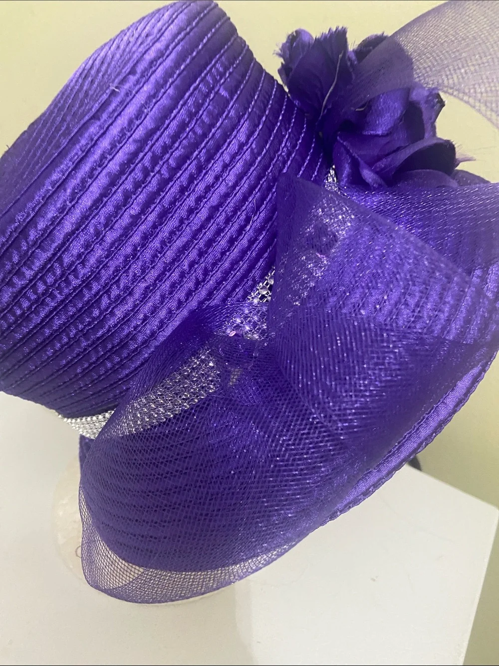 Cute Purple Dress Hat / Church Hat